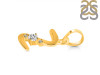 Cubic Zirconia Alphabet Z Pendant CUZ-RDA-26.