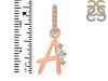 Cubic Zirconia Alphabet A Pendant CUZ-RDA-27.