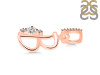 Cubic Zirconia Alphabet B Pendant CUZ-RDA-28.