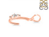 Cubic Zirconia Alphabet C Pendant CUZ-RDA-3.