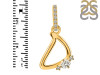 Cubic Zirconia Alphabet D Pendant CUZ-RDA-30.