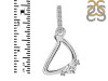 Cubic Zirconia Alphabet D Pendant CUZ-RDA-30.