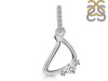 Cubic Zirconia Alphabet D Pendant CUZ-RDA-30.