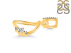 Cubic Zirconia Alphabet D Pendant CUZ-RDA-30.