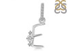 Cubic Zirconia Alphabet E Pendant CUZ-RDA-31.