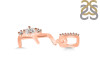 Cubic Zirconia Alphabet E Pendant CUZ-RDA-31.