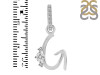 Cubic Zirconia Alphabet G Pendant CUZ-RDA-33.