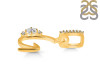 Cubic Zirconia Alphabet G Pendant CUZ-RDA-33.