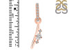 Cubic Zirconia Alphabet I Pendant CUZ-RDA-35.