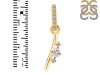 Cubic Zirconia Alphabet I Pendant CUZ-RDA-35.
