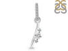Cubic Zirconia Alphabet I Pendant CUZ-RDA-35.