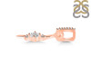 Cubic Zirconia Alphabet I Pendant CUZ-RDA-35.