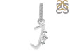 Cubic Zirconia Alphabet J Pendant CUZ-RDA-36.
