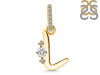 Cubic Zirconia Alphabet L Pendant CUZ-RDA-38.