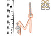 Cubic Zirconia Alphabet M Pendant CUZ-RDA-39.