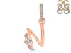 Cubic Zirconia Alphabet N Pendant CUZ-RDA-40.