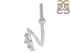Cubic Zirconia Alphabet N Pendant CUZ-RDA-40.