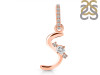 Cubic Zirconia Alphabet S Pendant CUZ-RDA-45.