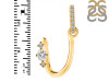 Cubic Zirconia Alphabet U Pendant CUZ-RDA-47.