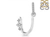 Cubic Zirconia Alphabet U Pendant CUZ-RDA-47.