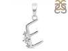 Cubic Zirconia Alphabet E Pendant CUZ-RDA-5.