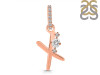 Cubic Zirconia Alphabet X Pendant CUZ-RDA-50.