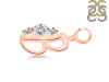 Cubic Zirconia Alphabet B Pendant CUZ-RDA-54.