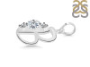 Cubic Zirconia Alphabet B Pendant CUZ-RDA-54.