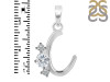 Cubic Zirconia Alphabet C Pendant CUZ-RDA-55.