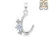 Cubic Zirconia Alphabet C Pendant CUZ-RDA-55.