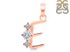 Cubic Zirconia Alphabet E Pendant CUZ-RDA-57.
