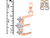 Cubic Zirconia Alphabet E Pendant CUZ-RDA-57.