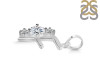 Cubic Zirconia Alphabet F Pendant CUZ-RDA-58.