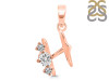 Cubic Zirconia Alphabet H Pendant CUZ-RDA-60.