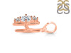Cubic Zirconia Alphabet H Pendant CUZ-RDA-60.