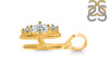 Cubic Zirconia Alphabet H Pendant CUZ-RDA-60.