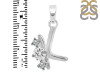 Cubic Zirconia Alphabet K Pendant CUZ-RDA-63.