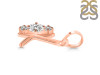 Cubic Zirconia Alphabet K Pendant CUZ-RDA-63.