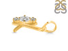 Cubic Zirconia Alphabet K Pendant CUZ-RDA-63.