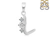 Cubic Zirconia Alphabet L Pendant CUZ-RDA-64.