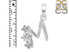 Cubic Zirconia Alphabet M Pendant CUZ-RDA-65.