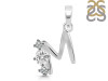 Cubic Zirconia Alphabet M Pendant CUZ-RDA-65.