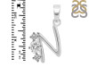 Cubic Zirconia Alphabet N Pendant CUZ-RDA-66.