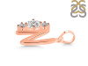 Cubic Zirconia Alphabet N Pendant CUZ-RDA-66.