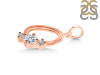 Cubic Zirconia Alphabet O Pendant CUZ-RDA-67.
