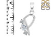 Cubic Zirconia Alphabet P Pendant CUZ-RDA-68.