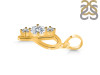 Cubic Zirconia Alphabet P Pendant CUZ-RDA-68.