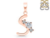 Cubic Zirconia Alphabet S Pendant CUZ-RDA-71.