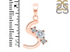 Cubic Zirconia Alphabet S Pendant CUZ-RDA-71.