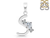 Cubic Zirconia Alphabet S Pendant CUZ-RDA-71.